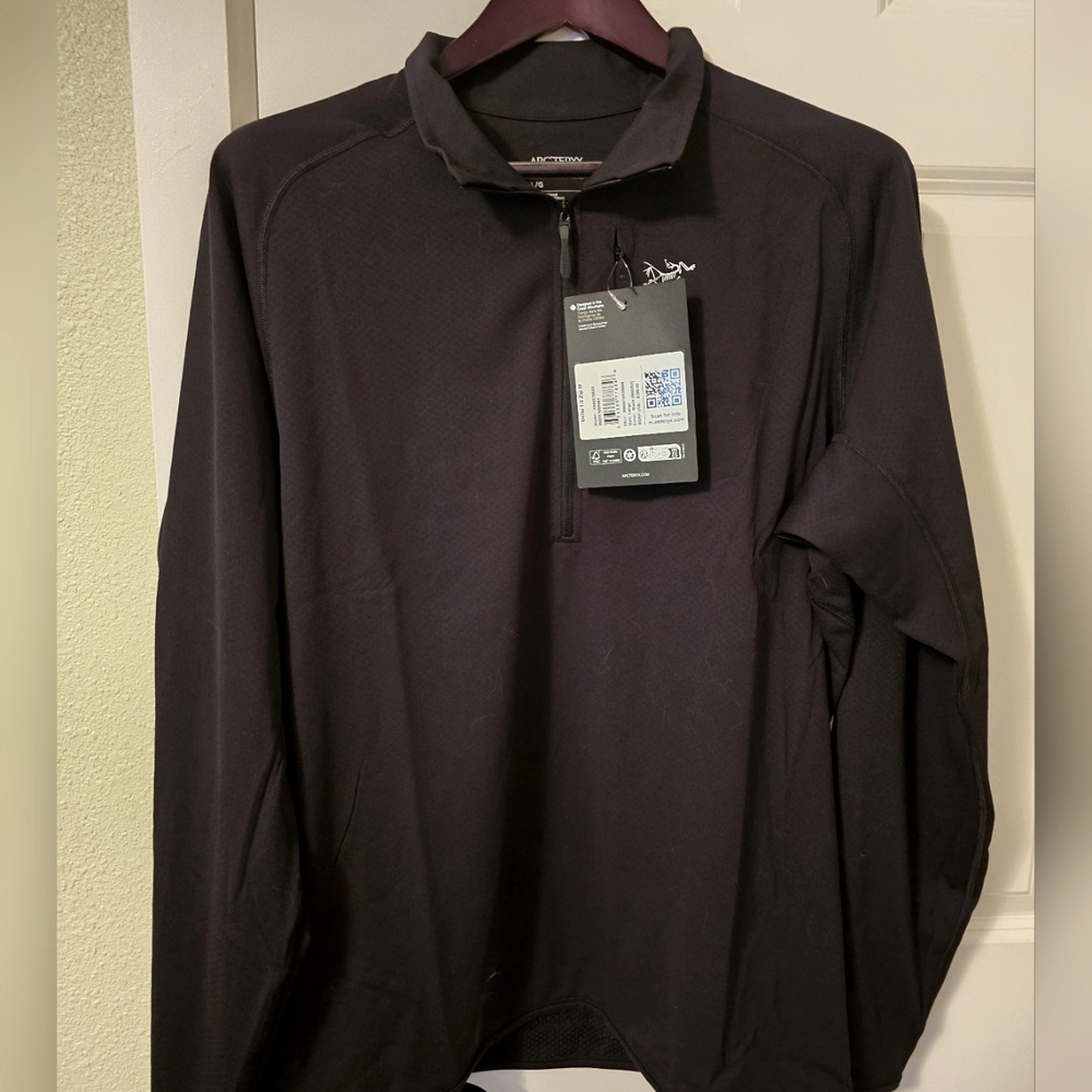 Arc'teryx Delta 1/2 Zip Neck Men's | Performance Fleece Zip-Neck Black
